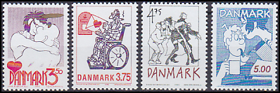 Danmark AFA 1028 - 31<br>Postfrisk